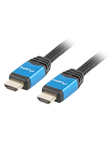 CABLE HDMI LANBERG MACHO/MACHO V2.0 CU 4K PREMIUM 3M NEGRO