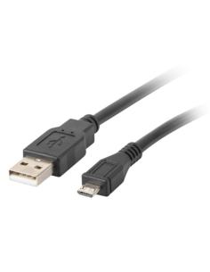 CABLE USB LANBERG 2.0 MACHO/MICRO USB MACHO 1M NEGRO
