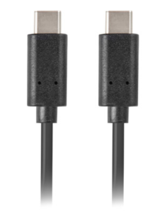 CABLE 2.0 LANBERG USB C MACHO/USB C MACHO 0.5M NEGRO
