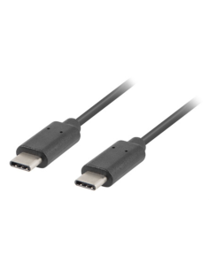 CABLE 2.0 LANBERG USB C MACHO/USB C MACHO 1M NEGRO