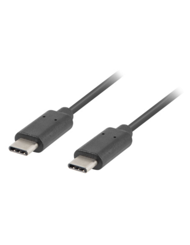 CABLE 2.0 LANBERG USB C MACHO/USB C MACHO 1M NEGRO