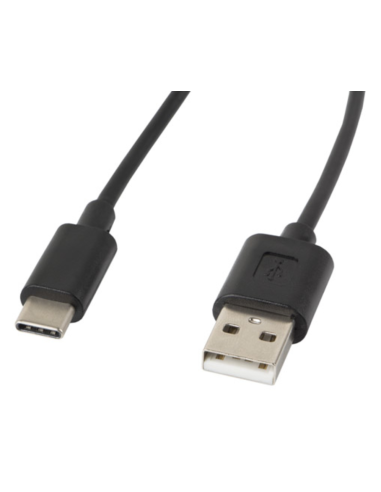 CABLE USB LANBERG 2.0 MACHO/USB C MACHO 1.8M NEGRO
