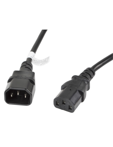 CABLE ALARGADOR LANBERG ALIMENTACION CPU IEC320 C13 H/IEC320 C14 M VDE 3M