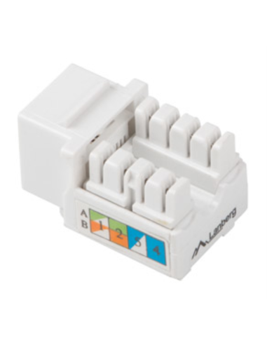 CONECTOR KEYSTONE LANBERG CAT.6 UTP RJ45 90 GRADOS