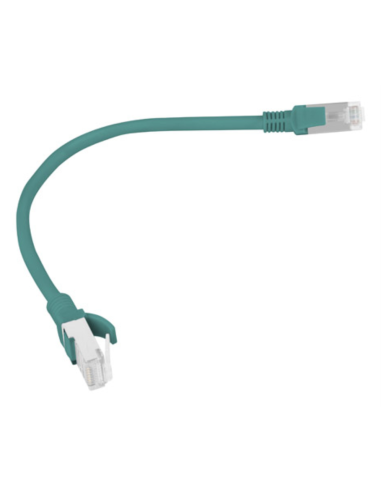 CABLE RED LANBERG LATIGUILLO CAT.6 UTP 0.25M VERDE FLUKE PASSED