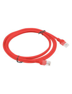 CABLE RED LANBERG LATIGUILLO CAT.6 UTP 2M ROJO FLUKE PASSED