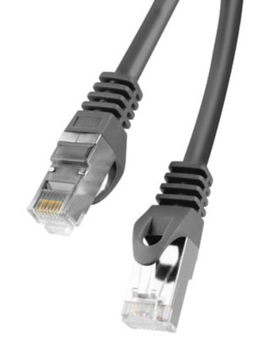 CABLE RED LANBERG LATIGUILLO CAT.6 FTP 1M NEGRO FLUKE PASSED