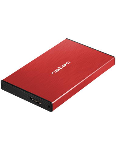 CARCASA HDD NATEC RHINO GO NKZ-1279 2,5" ROJA