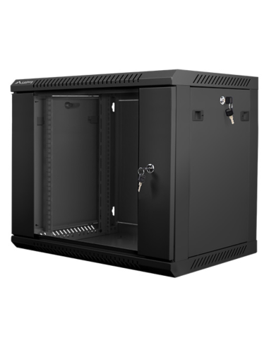 ARMARIO LANBERG 9U 600X450X512 AUTO ENSAMBLADO RACK 19 HASTA 60 KG NEGRO