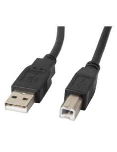 CABLE LANBERG IMPRESORA USB MACHO A USB MACHO NEGRO 0.5 M
