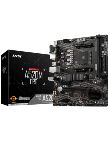 PLACA BASE MSI A520M PRO AM4 MATX 2XDDR4