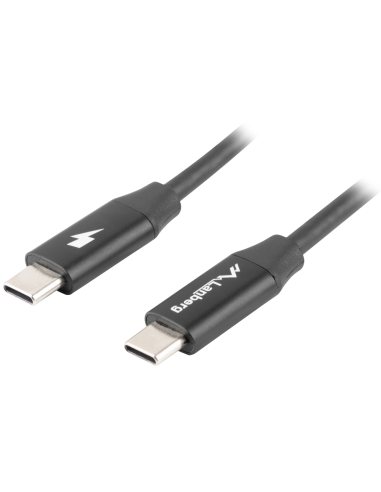 CABLE USB LANBERG 2.0 MACHO/USB C MACHO QUICK CHARGE 4.0 1.8M NEGRO