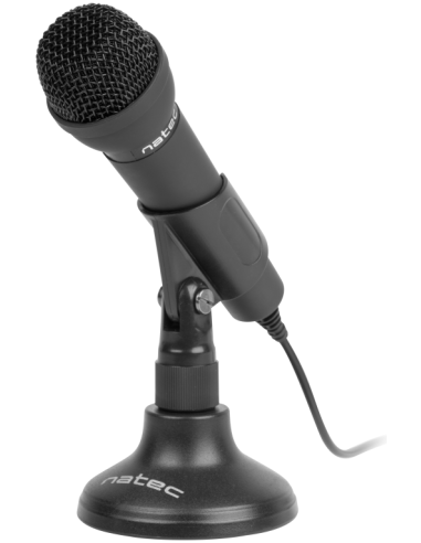 MICROFONO NATEC ADDER OMNIDIRECCIONAL NEGRO