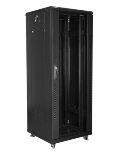 ARMARIO RACK LANBERG DE SUELO 32U/600X600X1603 19" FLAT PACK NEGRO