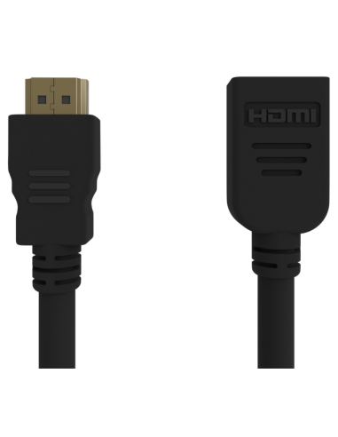 CABLE HDMI GEMBIRD EXTENSION MACHO HEMBRA V2.0 ALTA VELOCIDAD CON ETHERNET 0,5M
