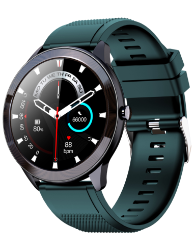 SMARTWATCH LEOTEC 1,28" MULTISPORT WAVE VERDE PANTALLA REDONDA