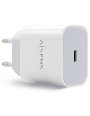 CARGADOR USB-C AISENS PD3.0 1 PUERTO 1xUSB-C 20W BLANCO