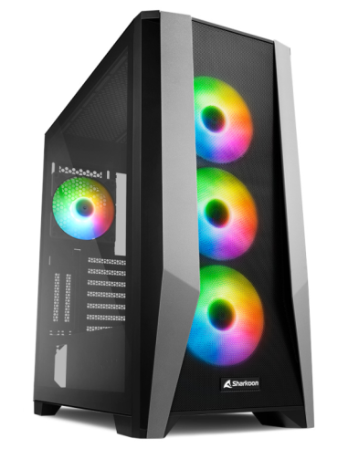 CAJA ATX SHARKOON TG7M 2XUSB3.0 SIN FUENTE NEGRO