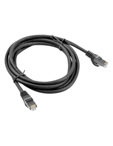 CABLE RED LANBERG LATIGUILLO CAT.6 FTP 0.5M NEGRO FLUKE PASSED