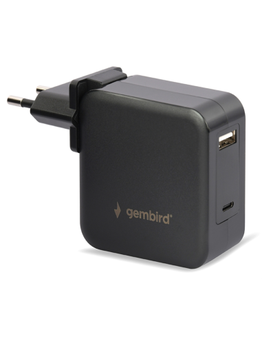 CARGADOR UNIVERSAL PARA PORTATIL GENBIRD 60W NEGRO
