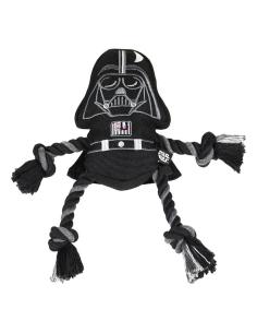 CUERDA DENTAL PARA PERROS DARTH VADER / 8 X 13 X 26 cm / CUERDA 100% ALGODON CON SONIDO