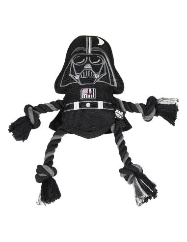 CUERDA DENTAL PARA PERROS DARTH VADER / 8 X 13 X 26 cm / CUERDA 100% ALGODON CON SONIDO