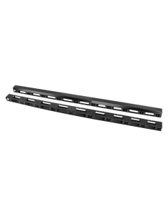 PANEL ORGANIZADOR DE CABLES VERTICAL RACK 19" 47U SUELO NEGRO 2 PIEZAS