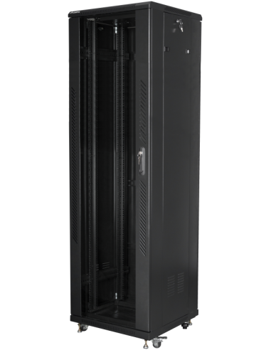 ARMARIO LANBERG RACK 19" 42U 600X600 FLAT PACK BLACK NEGRO