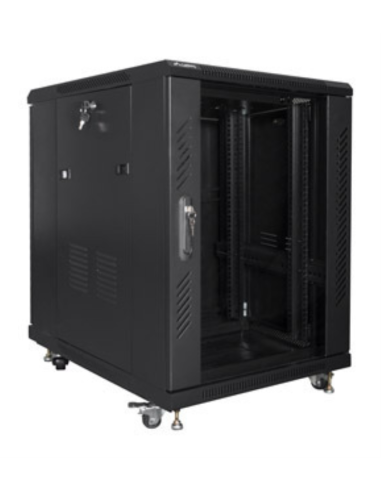 ARMARIO LANBERG RACK 19" 15U 600X800 FLAT PACK BLACK NEGRO