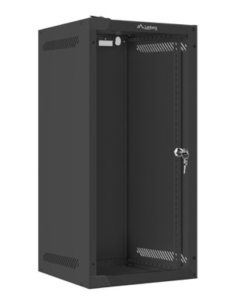 ARMARIO LANBERG MURAL RACK 10" 12U/280X310 FLAT PACK NEGRO PUERTA CRISTAL