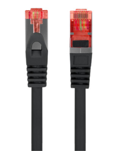 CABLE RED LANBERG LATIGUILLO CAT.6 S/FTP LSZH CU 10M NEGRO FLUKE PASSED