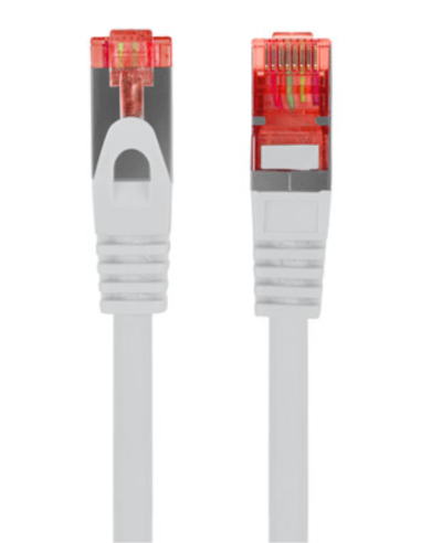 CABLE RED LANBERG LATIGUILLO CAT.6 S/FTP LSZH CU 1M GRIS FLUKE PASSED