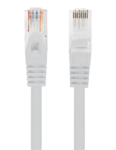 CABLE RED LANBERG LATIGUILLO CAT.6 UTP LSZH CU 1M GRIS FLUKE PASSED