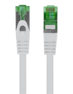 CABLE RED LANBERG LATIGUILLO CAT.7 S/FTP LSZH CU 10M GRIS FLUKE PASSED