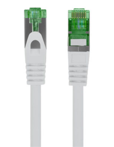 CABLE RED LANBERG LATIGUILLO CAT.7 S/FTP LSZH CU 2M GRIS FLUKE PASSED