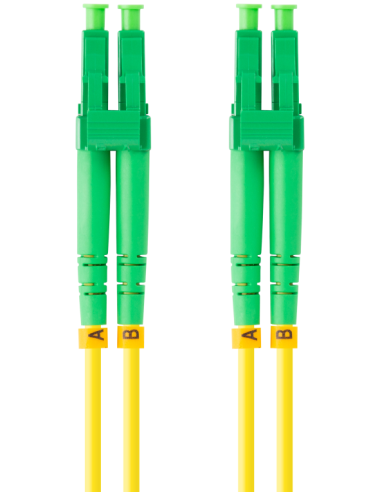 CABLE DE FIBRAOPTICA LANBERG 1M MONO LC/APC-LC/APC DUPLEX G657A1 LSZH AMARILL