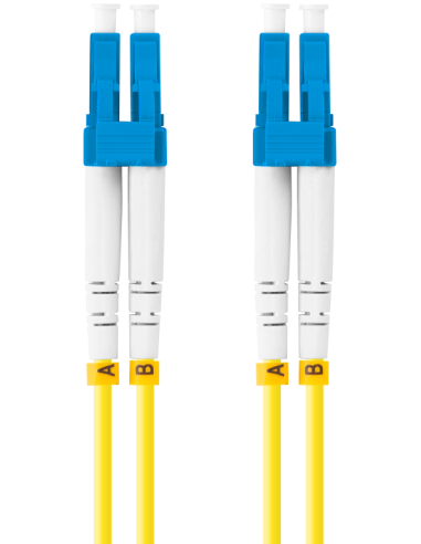 CABLE DE FIBRAOPTICA LANBERG 2M MONO LC/UPC-LC/UPC DUPLEX G657A1 LSZH AMARILL