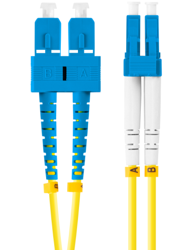 CABLE FIBRA OPTICA LANBERG 5M MONO SC/UPC-LC/UPC DUPLEX LSZH G657A1 3.0MM YELLOW