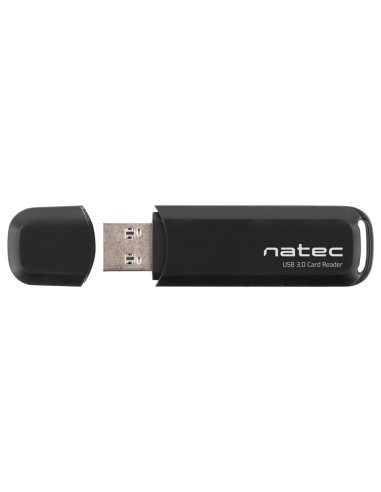LECTOR DE TARJETAS NATEC USB 3.0 SCARAB 2 SD/MICRO SD NEGRO