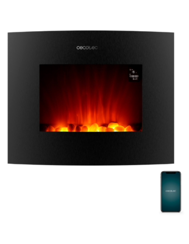 CHIMENEA ELECTRICA CECOTECREADYWARM 2650 CURVED FLAMES CONNECTED