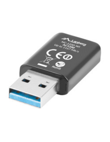 ADAPTADOR RED LANBERG USB WIFI 1200 MB/S DUAL BAND