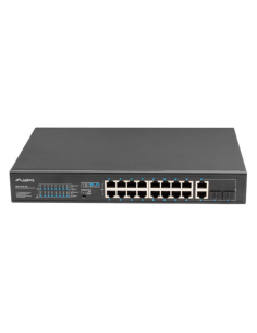 SWITCH LANBERG 18 PTOS 100MB 16xPOE+/2x GBIT ETHER 250W RACK 19"