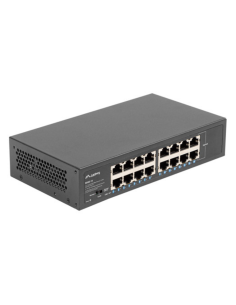 SWITCH LANBERG 16 PUERTOS GIGABIT ETHERNET RACK 10"/19"