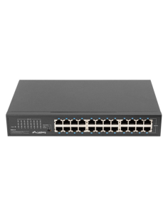 SWITCH LANBERG 24 PUERTOS GIGABIT ETHERNET RACK 19"