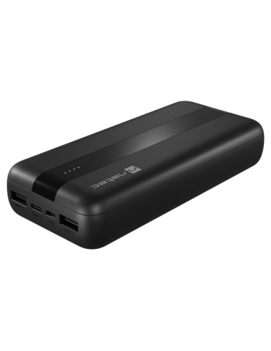 POWER BANK NATEC TREVI 20.000 mAh 2xUSB 2.1A 1xUSB-C NEGRO