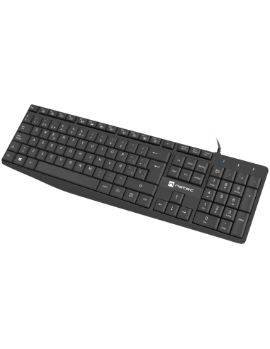 TECLADO NATEC NAUTILUS SLIM LAYOUT USB NEGRO