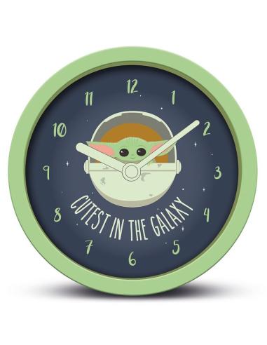 RELOJ SOBREMESA STAR WARS MANDALORIAN CUTEST IN THE GALAXY / 12.7 X 4.2 cm
