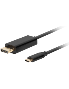 CABLE USB-C A DISPLAYPORT LANBERG MACHO/MACHO 1.0M 4K 60HZ NEGRO