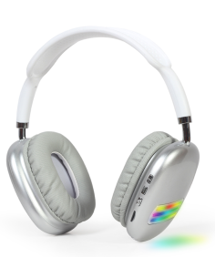 AURICULARES GEMBIRD BHP-LED-02-W BLANCO MICROFONO BT