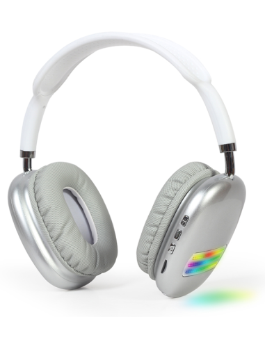 AURICULARES GEMBIRD BHP-LED-02-W BLANCO MICROFONO BT